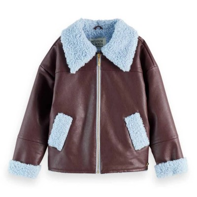яке,детски,якета,и,палта,scotch,&,soda,180723,leather,jacket,brown,(fudge)