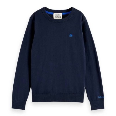 блуза,детски,блузи,scotch,&,soda,core,logo,regular,fit,sweatshirt,blue,(sky,captain)