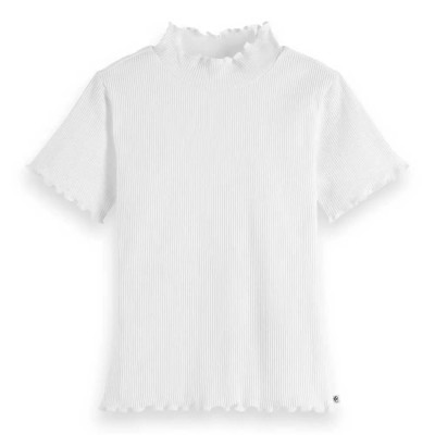 тениска,детски,тениски,scotch,&,soda,core,mock,ribbed,slim,fit,short,sleeve,t,shirt,bright,white,(white)