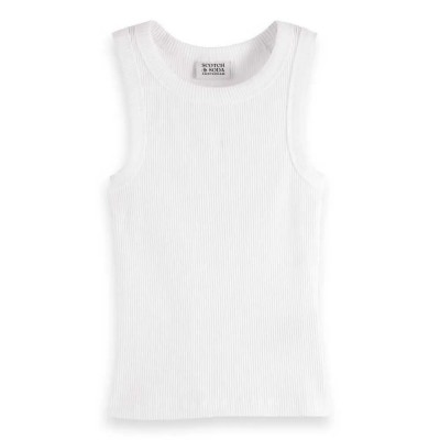 тениска,детски,тениски,scotch,&,soda,core,ribbed,slim,fit,sleeveless,t,shirt,white,(bright,white)