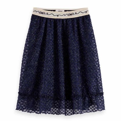 пола,детски,поли,и,рокли,scotch,&,soda,fancy,lurex,skirt,blue,(peacoat)