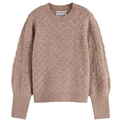 блуза,детски,блузи,scotch,&,soda,lightweight,ajour,sweater,beige,(eggnog,melange)
