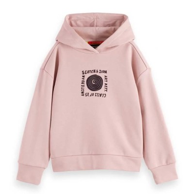 суичър,детски,блузи,scotch,&,soda,loose,fit,artwork,hoodie,pink