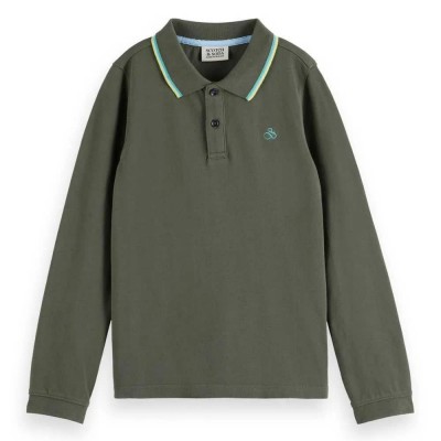 детски,блузи,с,яка,scotch,&,soda,pique,long,sleeve,polo,green,(thyme)