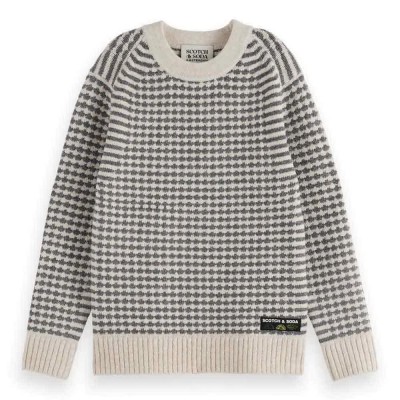блуза,детски,блузи,scotch,&,soda,regular,fit,chenille,sweater,beige,(grey,melange,eggnog)