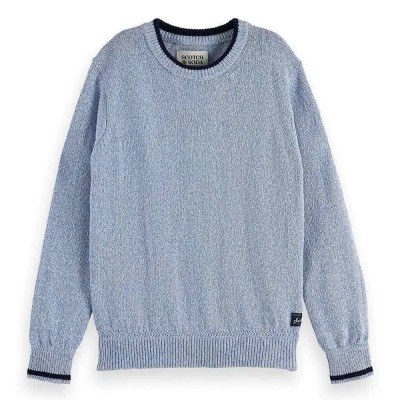 блуза,детски,блузи,scotch,&,soda,regular,fit,melange,sweater,grey,(faded,denim,melange)
