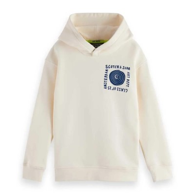 суичър,детски,блузи,scotch,&,soda,relaxed,fit,artwork,hoodie,eggnog,(beige)