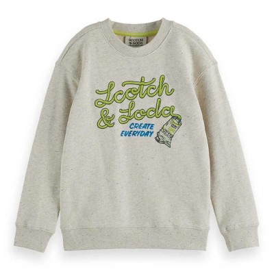 блуза,детски,блузи,scotch,&,soda,relaxed,fit,garment,washed,artwork,sweatshirt,beige,(ecru,melange)
