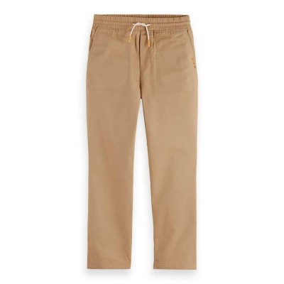 анцуг,детски,панталони,scotch,&,soda,relaxed,fit,twill,worker,jogger,pants,beige,(tannin)