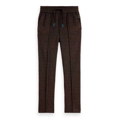 панталони,детски,панталони,scotch,&,soda,relaxed,slim,fit,yarn,dyed,knitted,pants,brown,(mustang,black,mini,check)