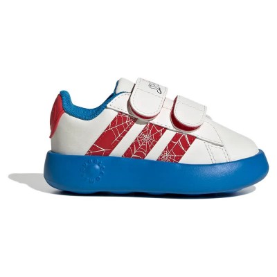 детски,маратонки,детски,маратонки,adidas,x,marvel,spider,man,grand,court,infant,trainers,cloud,white,pure,ruby,bright,blue,(white)