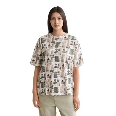 тениска,дамски,тениски,scotch,&,soda,all,over,printed,loose,fit,short,sleeve,t,shirt,art,dept,collage,grey,scale,(beige)