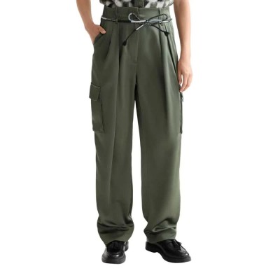 панталони,дамски,панталони,scotch,&,soda,faye,tapered,leg,fit,satin,cargo,pants,green,(thyme)