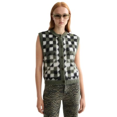 потник,дамски,пуловери,дамски,плетени,дрехи,scotch,&,soda,fuzzy,jacquard,spencer,knitted,vest,green,(thyme)