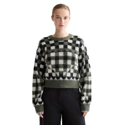 блуза,дамски,пуловери,дамски,плетени,дрехи,scotch,&,soda,fuzzy,jacquard,sweater,green,(thyme)