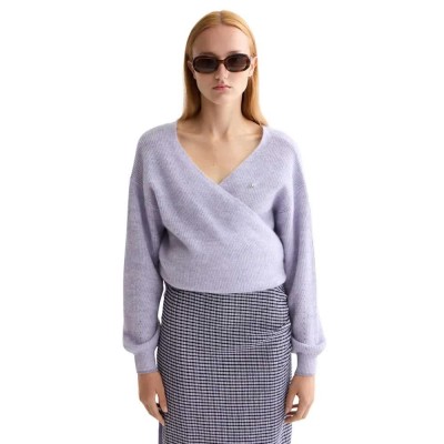 жилетка,дамски,пуловери,дамски,плетени,дрехи,scotch,&,soda,fuzzy,wrap,cardigan,purple,(lavender,melange)