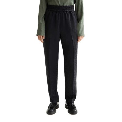 панталони,дамски,панталони,scotch,&,soda,maia,tapered,leg,jacquard,pants,black,(meteorite)