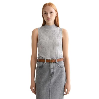 тениска,дамски,тениски,scotch,&,soda,metallic,pointelle,knitted,sleeveless,t,shirt,silver