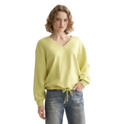 блуза,дамски,блузи,scotch,&,soda,modal,v,sweatshirt,yellow,(golden,green)
