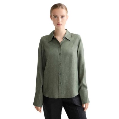 риза,с,дълъг,ръкав,дамски,блузи,дамски,ризи,scotch,&,soda,regular,fit,jacquard,long,sleeve,shirt,green,(thyme)