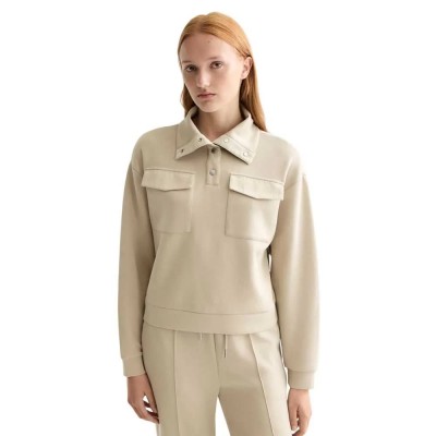 блуза,дамски,блузи,scotch,&,soda,tencel,utility,sweatshirt,beige,(plaza,taupe)