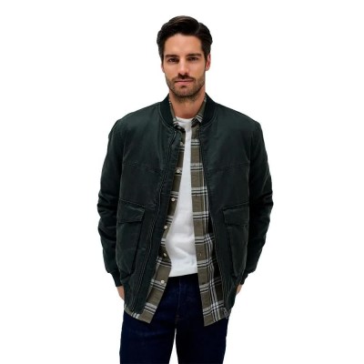 яке,мъжки,якета,salsa,jeans,21010232,regular,fit,bomber,jacket,dark,green