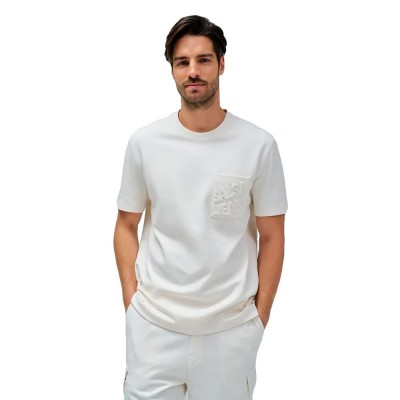 тениска,мъжки,тениски,salsa,jeans,21010256,regular,fit,t,shirt,light,pearl,v2,(white)