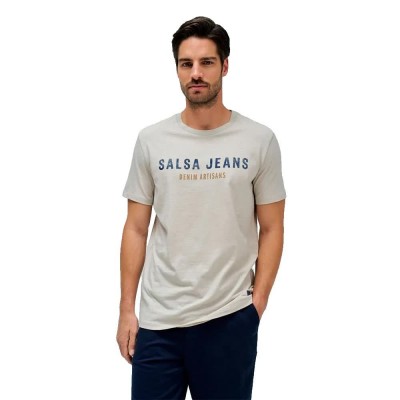 тениска,мъжки,тениски,salsa,jeans,21010294,slim,fit,t,shirt,light,beige,(beige)