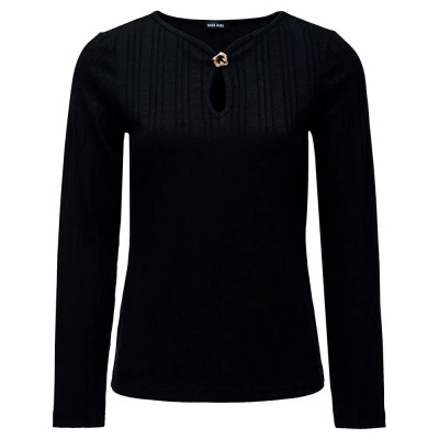 блуза,дамски,пуловери,дамски,плетени,дрехи,salsa,jeans,21010494,slim,fit,sweater,black