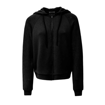 блуза,дамски,блузи,salsa,jeans,21010500,regular,fit,full,zip,sweatshirt,black