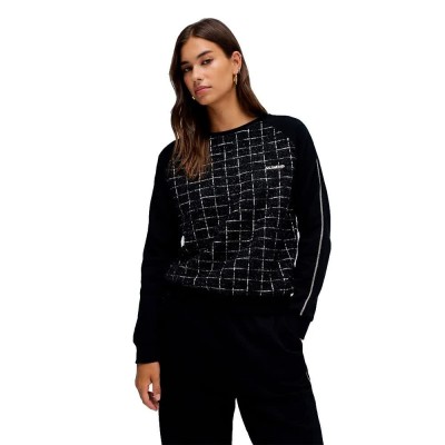 блуза,дамски,блузи,salsa,jeans,21010511,regular,fit,sweatshirt,black,(black)