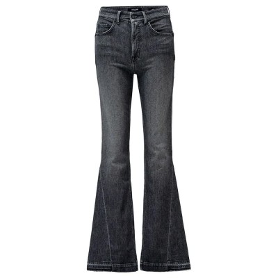 дънки,дамски,панталони,salsa,jeans,faith,lateral,detail,push,in,flare,fit,jeans,black