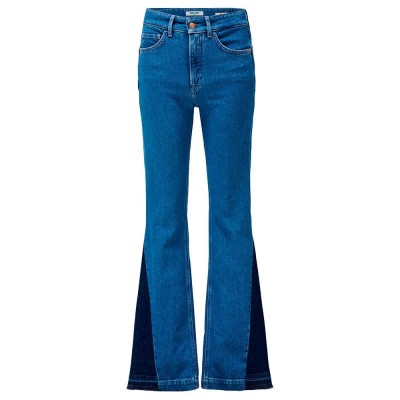 дънки,дамски,панталони,salsa,jeans,faith,push,in,flare,fit,jeans,medium,light,(blue)