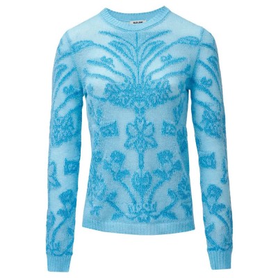 блуза,дамски,пуловери,дамски,плетени,дрехи,salsa,jeans,intarsia,slim,fit,sweater,light,blue,(blue)