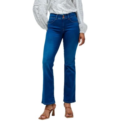 дънки,дамски,панталони,salsa,jeans,secret,basic,soft,touch,push,in,bootcut,fit,jeans,medium,wash,(blue)