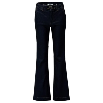 дънки,дамски,панталони,salsa,jeans,secret,push,in,flare,fit,chino,pants,dark,wash,(blue)