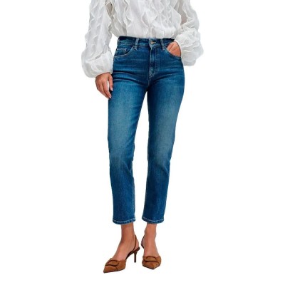 дънки,дамски,панталони,salsa,jeans,true,cropped,slim,fit,jeans,greencast