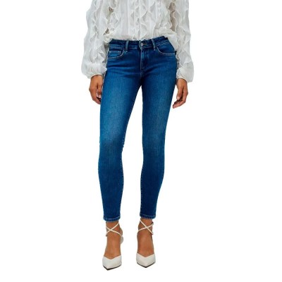 дънки,дамски,панталони,salsa,jeans,wonder,studs,push,up,cropped,skinny,fit,jeans,medium,wash,(blue)