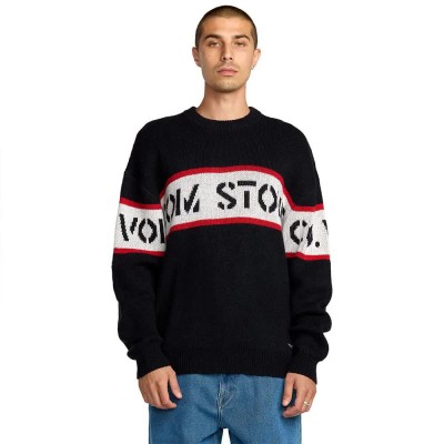 блуза,мъжки,пуловери,volcom,carwash,sweater,black
