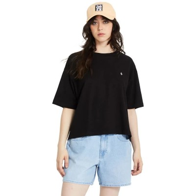 тениска,дамски,тениски,volcom,stone,blanks,up,short,sleeve,t,shirt,black