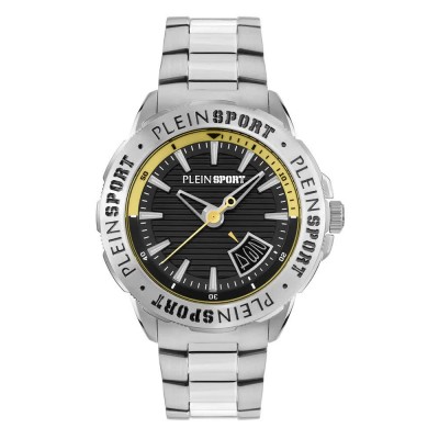 часовник,часовници,philipp,plein,sport,rampage,44,mm,watch,yellow,black,(silver)