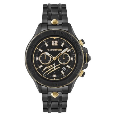 часовник,часовници,philipp,plein,sport,warrior,tech,watch,black,gold,(silver)