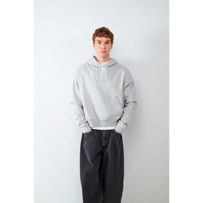 суичър,мъжки,пуловери,balmohk,30000093,hoodie,grey,grey,melange
