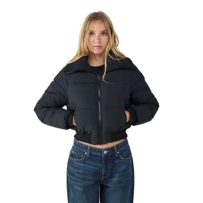 яке,дамски,якета,и,палта,balmohk,crop,puffer,jacket,black,jet,black