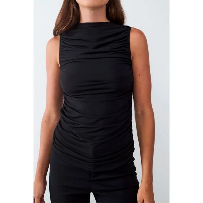 тениска,дамски,тениски,balmohk,drapped,t,shirt,black,(black,black)