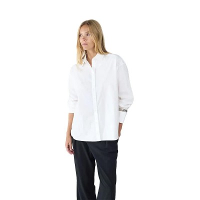 риза,с,дълъг,ръкав,дамски,блузи,дамски,ризи,balmohk,poplin,long,sleeve,shirt,white,white