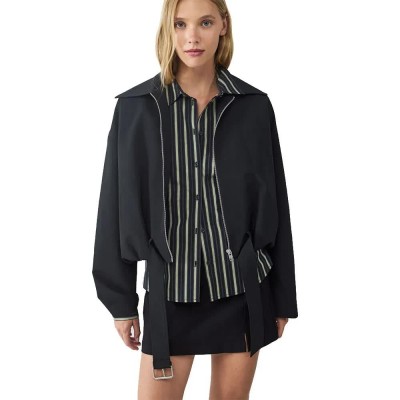 яке,дамски,якета,и,палта,balmohk,rainy,with,belt,jacket,black,jet,black