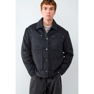 яке,мъжки,якета,balmohk,soft,touch,checks,jacket,grey,dark,shadow