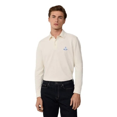 мъжки,блузи,с,яка,façonnable,bird,pima,long,sleeve,polo,white,(off,white)
