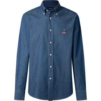 риза,с,дълъг,ръкав,мъжки,ризи,façonnable,chamb,birdie,long,sleeve,shirt,blue